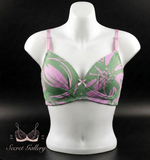 Picture of ​Trendy Printed Comfort Bra Collection / Vibrant Everyday Seamless Lingerie - Multicolor