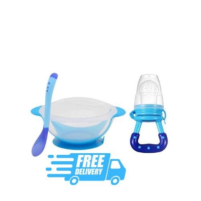 Picture of Baby Feeding Spoon And Bowl Set - Multicolour china - Multicolor