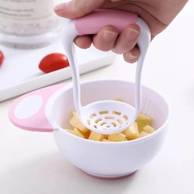 Picture of Baby Mash And Serve Bowl Baby Food Masher Grinding Bowl - Multicolor