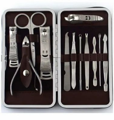 Picture of 12pcs Set Nail Cutter Clippers Fingernail Toenail Pedicure Tools - 