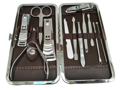 Picture of 12pcs Set Nail Cutter Clippers Fingernail Toenail Pedicure Tools - 