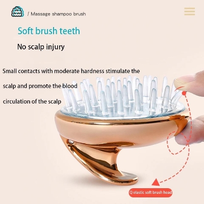 Picture of Massage Body Spa Shampoo Brush Scalp Cleaning Hair - Multicolor