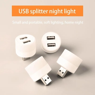Picture of LED USB Light Computer Mobile Power Bank Charging 1pis - White