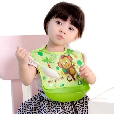 Picture of Waterproof Silicone Baby Bibs Silicone - Multicolor