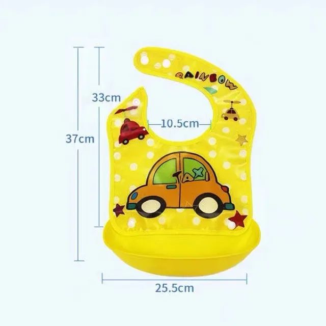 Picture of Waterproof Silicone Baby Bibs Silicone - Multicolor
