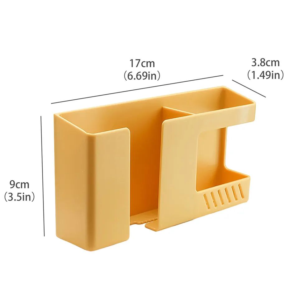 Picture of Wall-Mounted 2-In-1 Mobile Phone Charging Stand Multifountion Storage Holder Bracket - Multicolor