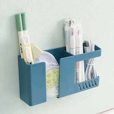 Picture of Wall-Mounted 2-In-1 Mobile Phone Charging Stand Multifountion Storage Holder Bracket - Multicolor