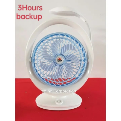 Picture of Rechargeable 2 in 1 Tabel Fan With Lamp 7 inchi - Multicolor