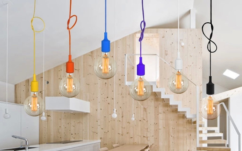 Picture of Single Pendant Light Holder for DIY Home Decor - Multicolor