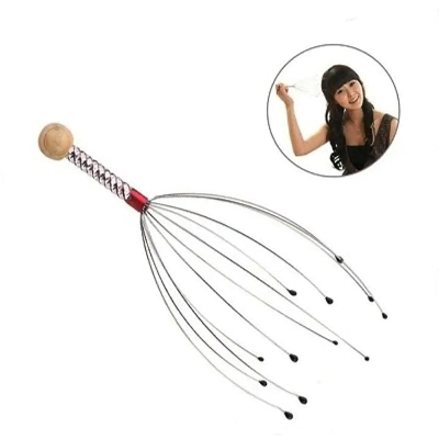 Picture of [1-Pcs] Stainless Steel Scalp Hair Stimulator Stress Relief Relax Head Massager - SILVER - Multicolor