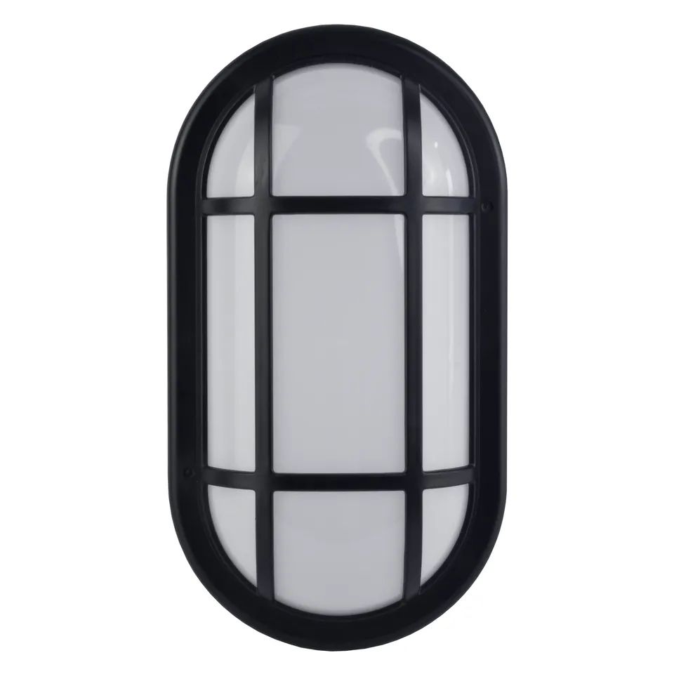 Picture of 20W Oval LED Bulkhead Light for Wall and Ceiling Mount, Opal Diffuser, IP65, IK08 Waterproof for Outdoor Use - White