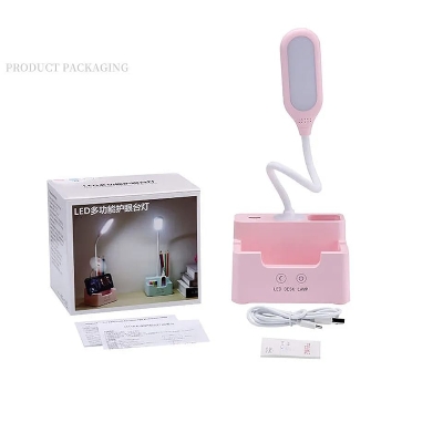 Picture of Adjustable Rechargeable LED Desk Lamp with Touch Dimming - Perfect for Children's Reading, Study, Bedside, Living Room, and Bedroom Use via USB - Multicolor
