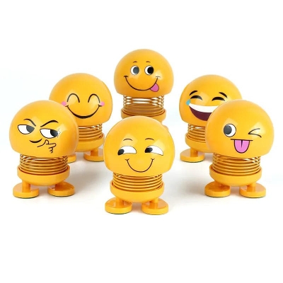 Picture of Charming Interior Car Ornaments: Quirky Shaking Head Doll - Creative Car Toys for Fun-loving Drivers! - Multicolor
