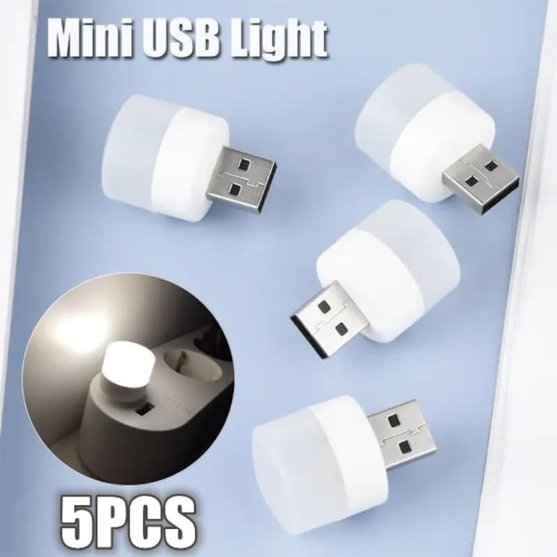 Picture of 10pcs Enhance Your Workspace with Super Bright USB LED Lamp: 5V 1W Mini Book Light - Ideal for Computer, Mobile Power Charging, and Eye Protection at Night - Multicolor