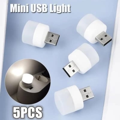 Picture of 10pcs Enhance Your Workspace with Super Bright USB LED Lamp: 5V 1W Mini Book Light - Ideal for Computer, Mobile Power Charging, and Eye Protection at Night - Multicolor