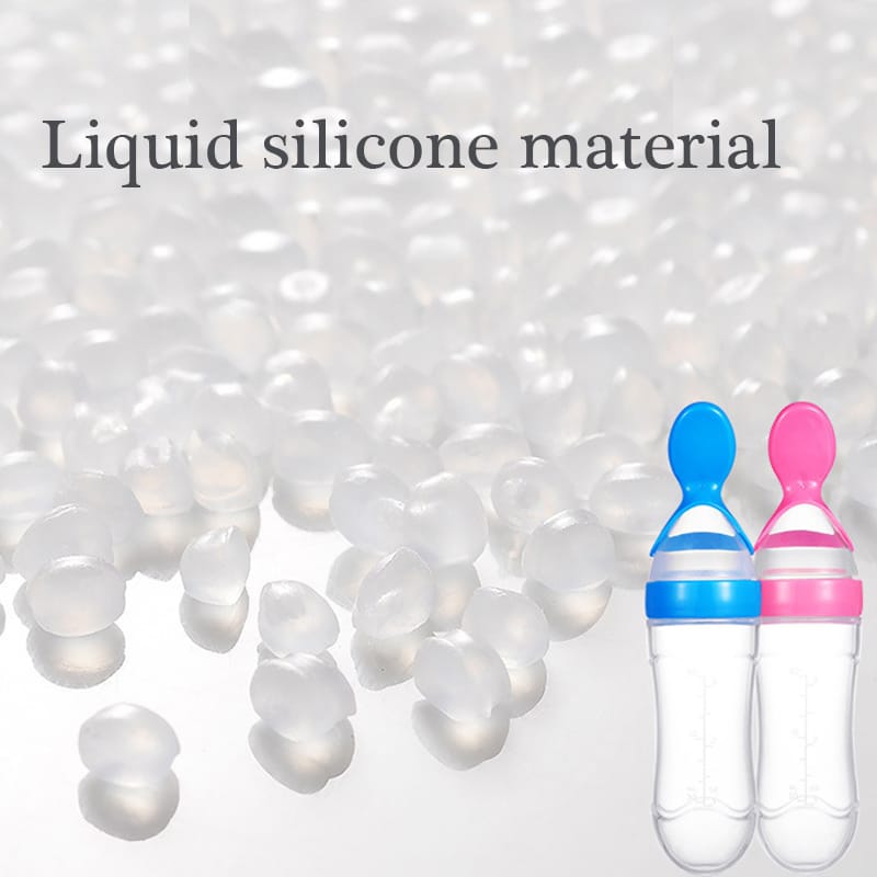 Picture of Silicone Baby Food Dispensing Spoon & Feeder, Travel Baby Training Bottle - Multicolor