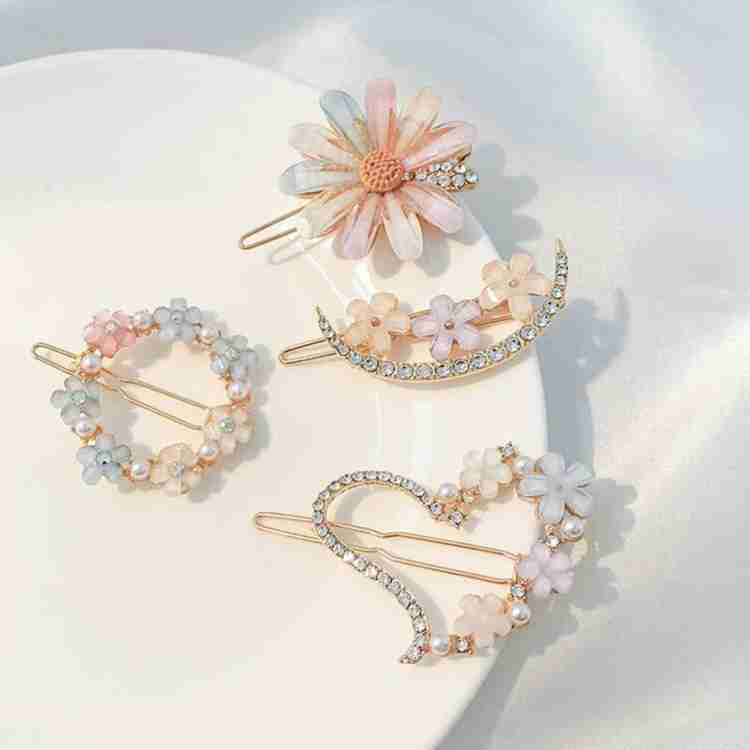 Picture of Chic Hair Barrettes: Geometric Hollow Hair Clips, Perfect for Women - Multicolor,One size fits all