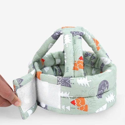 Picture of Toddler Anti-Fall Headgear Head Protection Hat Anti Collision Safety Helmet Cap - Multicolor