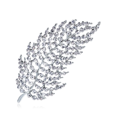 Picture of Brooches Rhinestone Brooch Tide Personality High-end Fixed Clothes Corsage Female Decoration Wild Corsage Personality Fixed Clothes Scarf Buckle Decoration Wild Luxury Pin Pins for Fashion - Silver