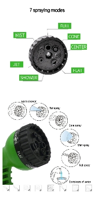 Picture of Convenient 100FT Garden Hose - Expandable, Flexible, and Equipped with a Spray Machine for Watering and Car Wash - EU Hose - Multicolor