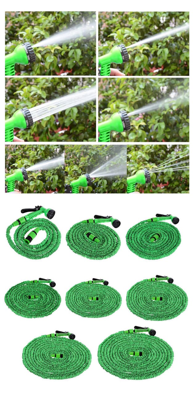Picture of Convenient 100FT Garden Hose - Expandable, Flexible, and Equipped with a Spray Machine for Watering and Car Wash - EU Hose - Multicolor
