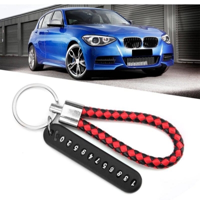 Picture of Unique Phone Number Keychain for Anti-Loss Security - Multicolor