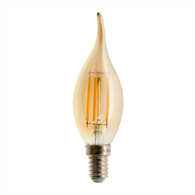 Picture of Vintage Retro Led Filament 4W E14 Hot C35 Decorative Lamps - Gold