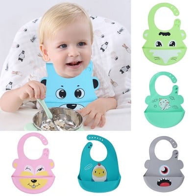 Picture of Three-Dimensional Baby Spit Bag - Large, Washable, and Silicone for Convenient Use - Multicolor