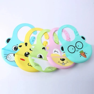 Picture of Three-Dimensional Baby Spit Bag - Large, Washable, and Silicone for Convenient Use - Multicolor