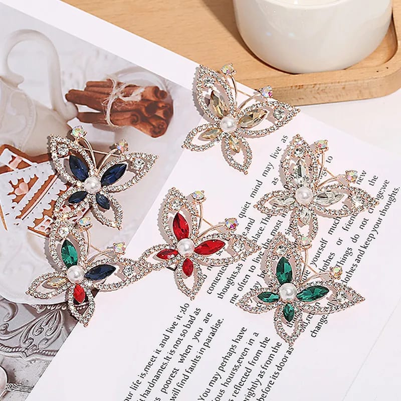 Picture of Banquet and Wedding Party Accessories: Exquisite Insect Brooches for Added Elegance - Multicolor