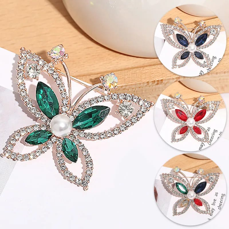 Picture of Banquet and Wedding Party Accessories: Exquisite Insect Brooches for Added Elegance - Multicolor