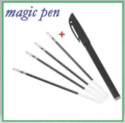 Picture of Erasable Fabric Marker Pen - Magic Joke Pen Mystical Invisible Ink Magic Disappear Pen Magic Prank Trick Funny Toys - Multicolor