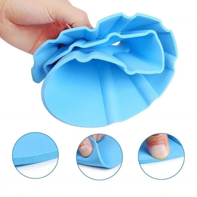 Picture of Infant Bath Shampoo Cap: Adjustable Waterproof Baby Shower Visor Hat - Protects Eyes and Ears - PVC Bathing Shield - Multicolor