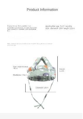 Picture of Adjustable Baby Safety Helmet - Head Protection Caps for Crawling and Walking - Multicolor