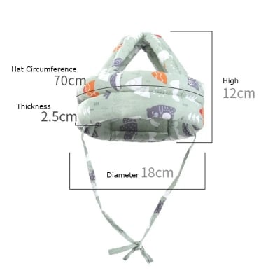 Picture of Adjustable Baby Safety Helmet - Head Protection Caps for Crawling and Walking - Multicolor