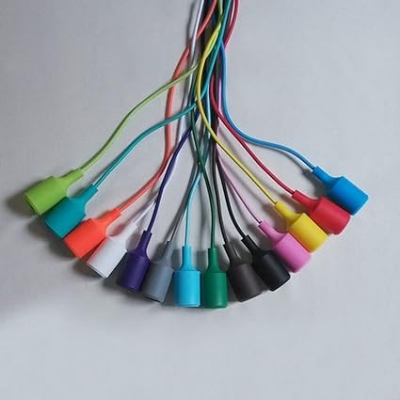 Picture of Silicone Pendant Lamp Holder with E27 Base for DIY Pendant Lighting (BLACK only) - Multicolor