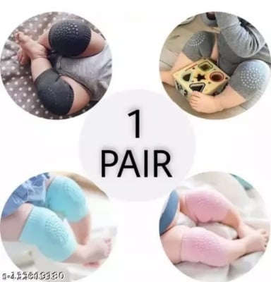 Picture of 1 pair (2 Pcs) Toddler Safety Walking Knee Pads and Leg Warmers Unisex Baby Elbow Kneepads for Babies, Toddlers, Infants, Boys, Girls, Kids - 