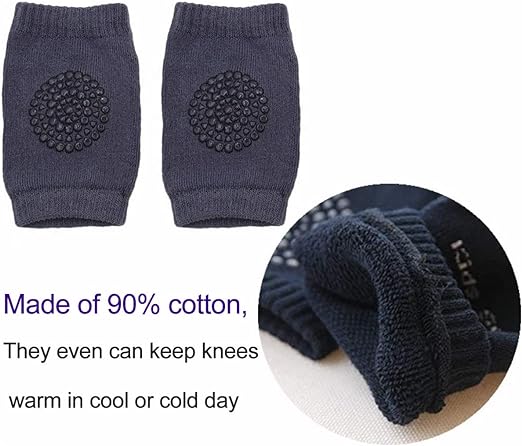 Picture of 1 pair (2 Pcs) Toddler Safety Walking Knee Pads and Leg Warmers Unisex Baby Elbow Kneepads for Babies, Toddlers, Infants, Boys, Girls, Kids - 