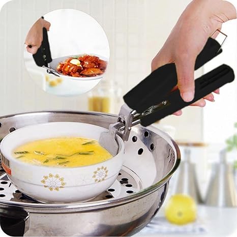Picture of Stainless Steel Pot Clamp Plate Bowl Clip Gripper for Hot Dishes, Microwaves - Multicolor