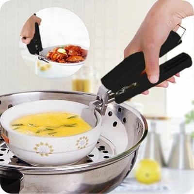 Picture of Stainless Steel Pot Clamp Plate Bowl Clip Gripper for Hot Dishes, Microwaves - Multicolor