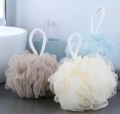 Picture of Experience the Difference of Natural Loofah for Soft and Healthy Skin - Body Brush Loofah Flower Bath Shower Washbowl Sponge - 1 PCS - Multicolor