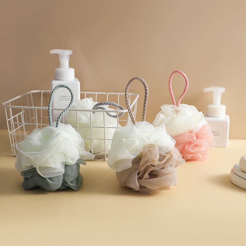 Picture of Experience the Difference of Natural Loofah for Soft and Healthy Skin - Body Brush Loofah Flower Bath Shower Washbowl Sponge - 1 PCS - Multicolor