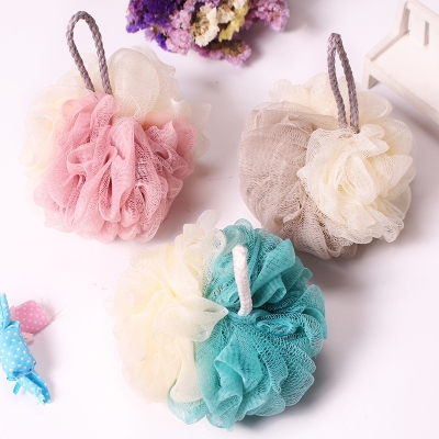 Picture of Experience the Difference of Natural Loofah for Soft and Healthy Skin - Body Brush Loofah Flower Bath Shower Washbowl Sponge - 1 PCS - Multicolor