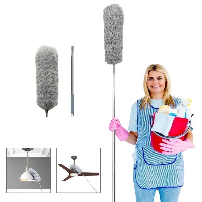 Picture of Dusting Brush for Cleaning and Dusting Feather Duster 9.5 feet - Grey