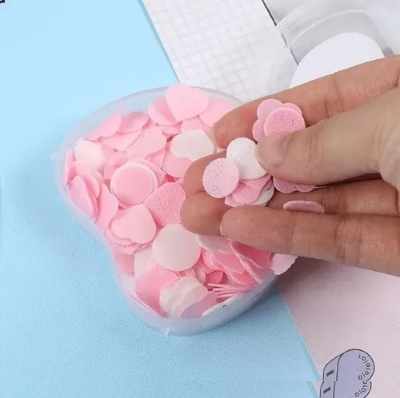 Picture of Portable Baby Skin Care Soap Sheets - Portable Hand Wash Sheets in Disposable Travel Box for Instant Skin Care Foaming Soaps - 