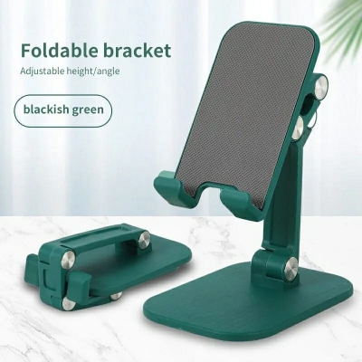 Picture of Adjustable Cell Phone Stand - Three Sections Foldable Desk Holder for Smartphone and Tablet - Flexible Desktop Solution - Multicolor