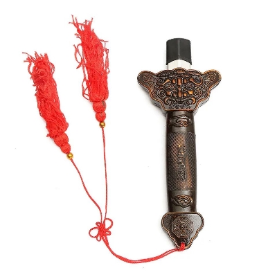 Picture of Adjustable 25-86cm Super Sword Swallowing Illusion Close Up Street Magician Real Magic Trick Props - Silver