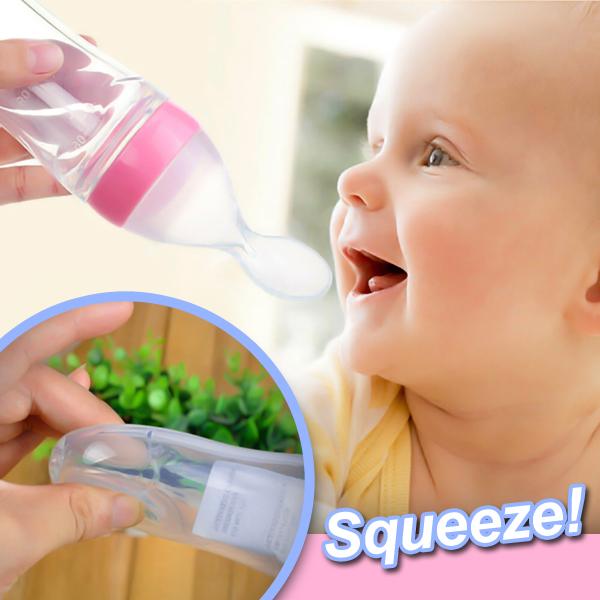 Picture of Convenient Baby Food Starter Pack: 3 Silicone Squeeze Spoons, Fruit Pacifier, Knee Pads Trio - Multicolor
