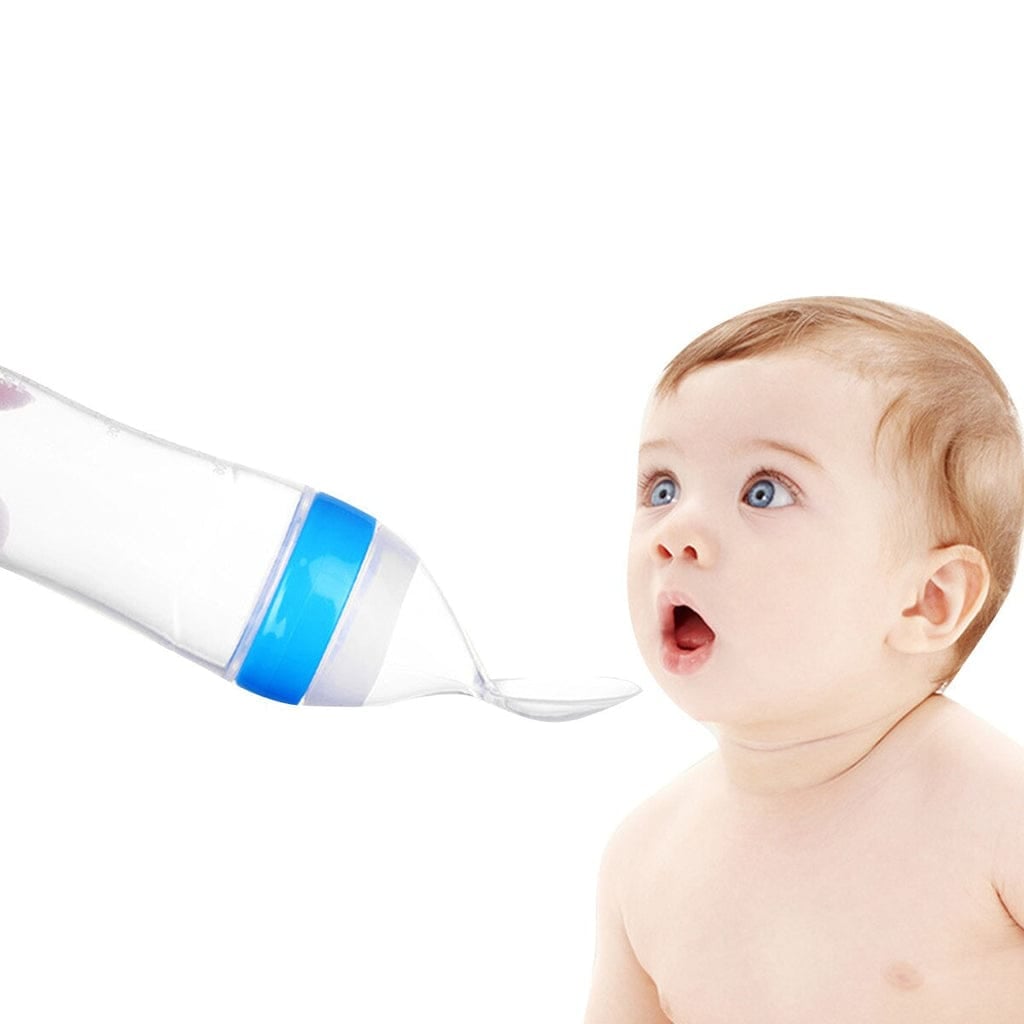 Picture of Convenient Baby Food Starter Pack: 3 Silicone Squeeze Spoons, Fruit Pacifier, Knee Pads Trio - Multicolor