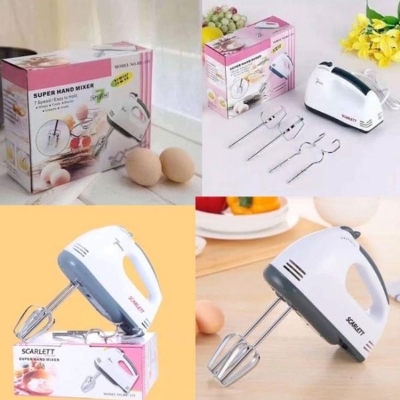 Picture of Handheld Kitchen Appliance - 7-Speed Electric Mixer for Baking, Cooking & Desserts (110V, US Plug) - Multicolor
